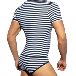 Body Coton Rayure Marine