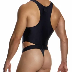 Body String de Bain Avant-Garde Noir