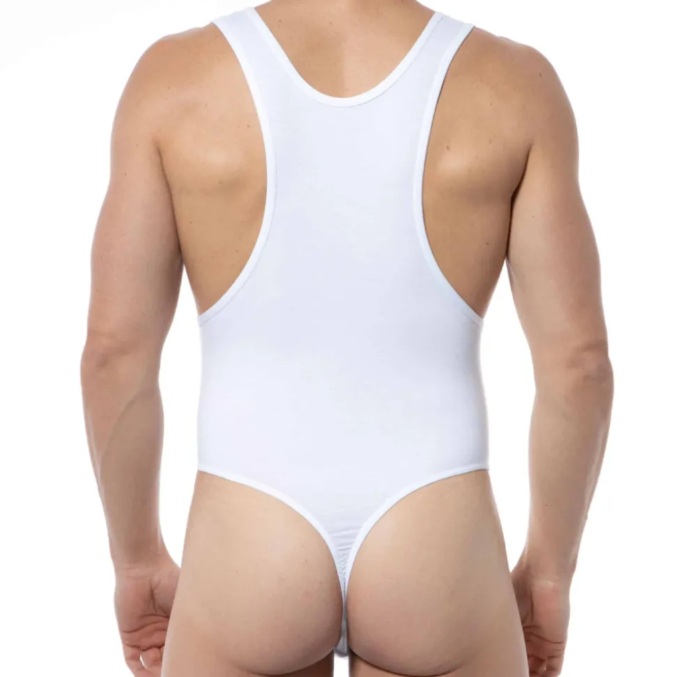 Body String Sexy Coton Modal Blanc