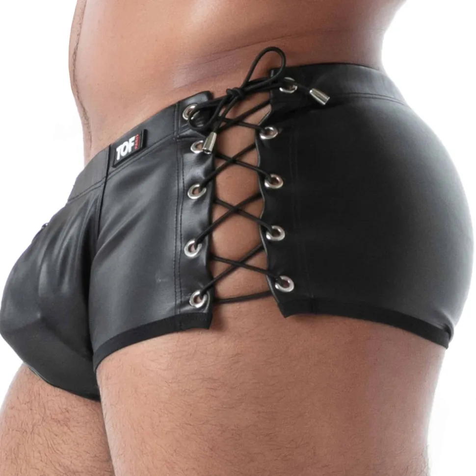Boxer à Lacets Kinky Noir