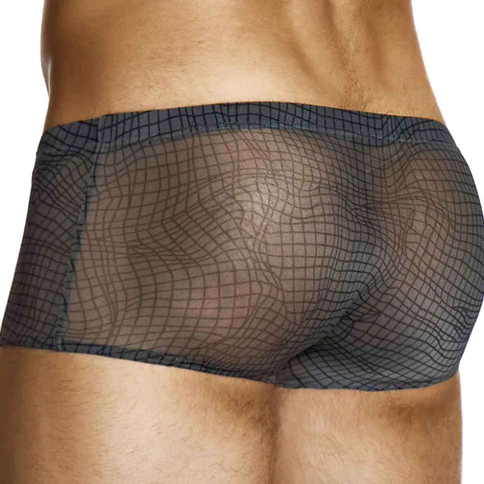 Boxer Abstract Résille Gris Anthracite