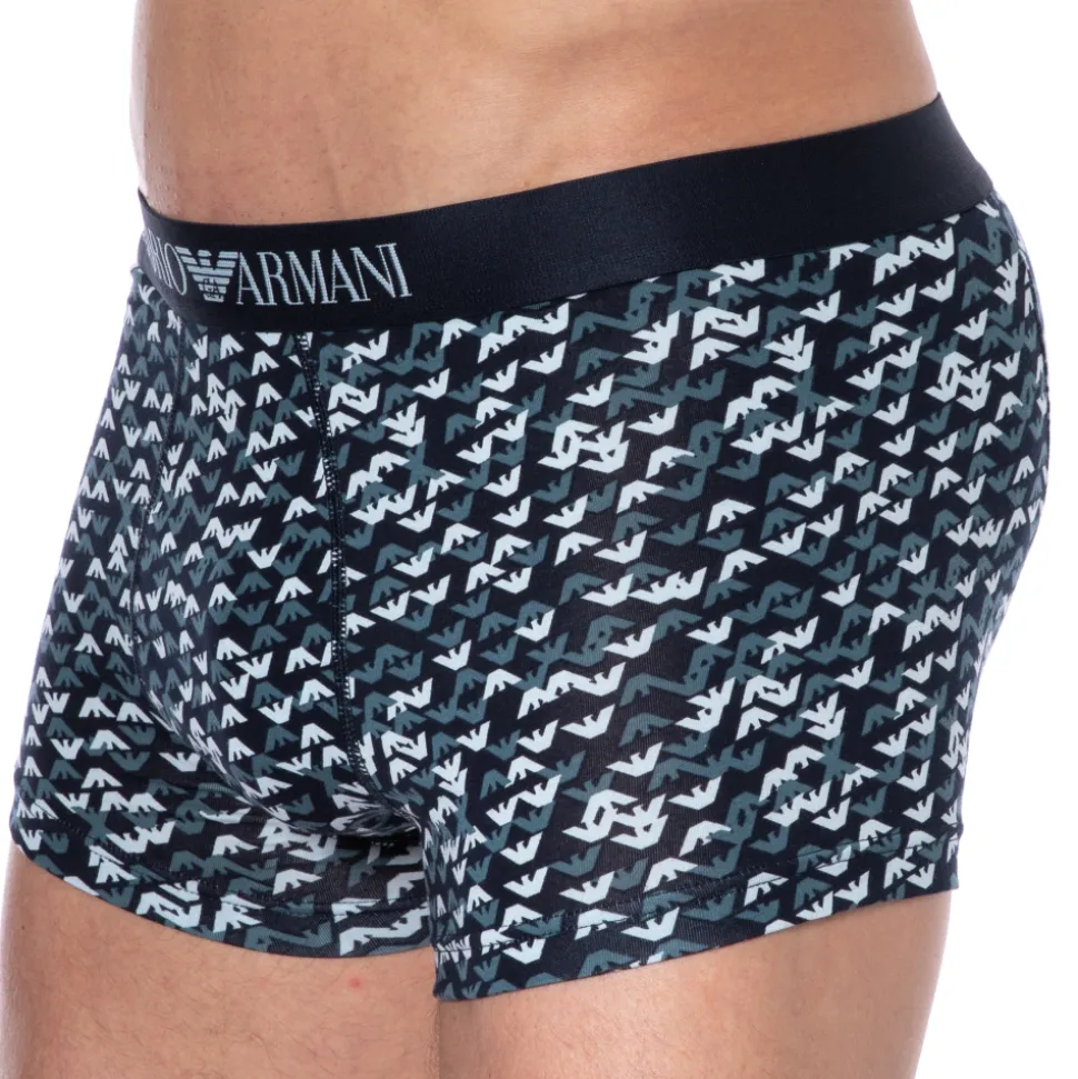 Boxer All Over Logo Bleu Marine