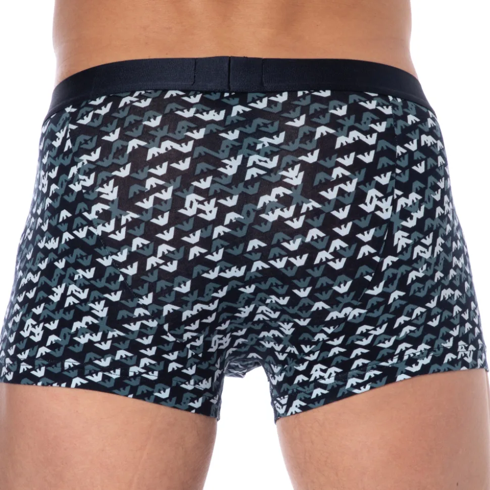Boxer All Over Logo Bleu Marine
