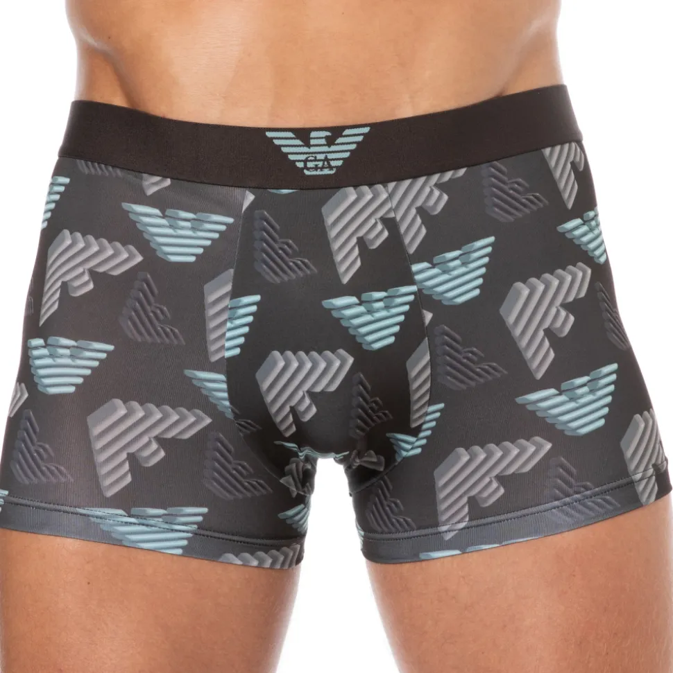 Boxer All Over Printed Microfiber Chocolat