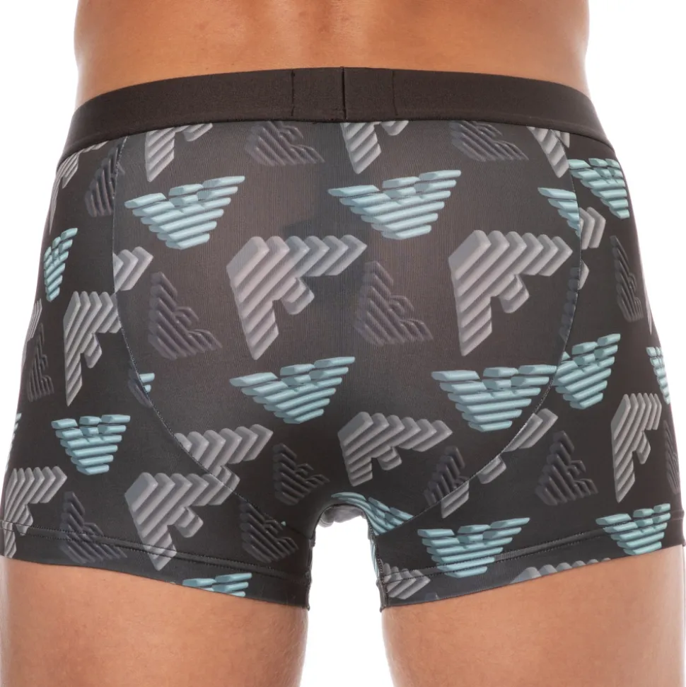 Boxer All Over Printed Microfiber Chocolat