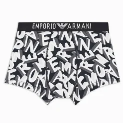 Boxer Bold All Over Lettering Coton Noir