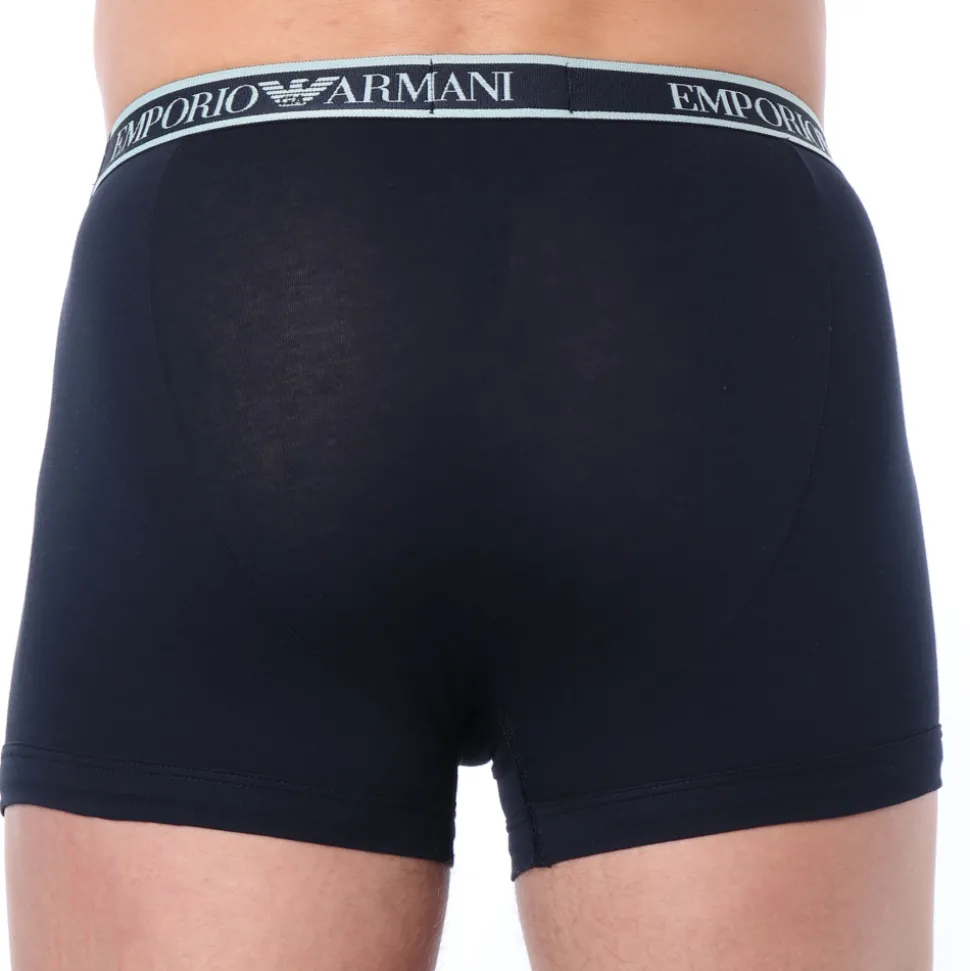Boxer Core Logoband Coton Marine - Bleu Ciel