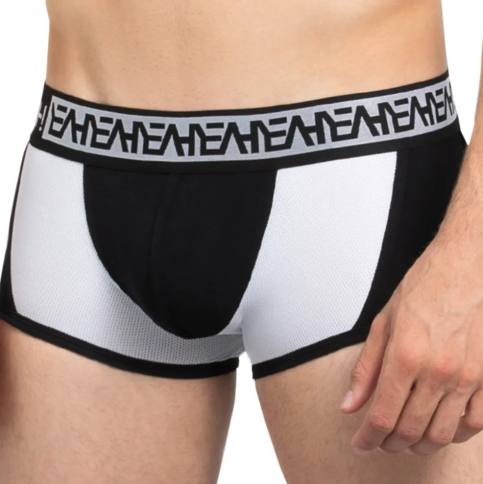 Boxer Court Action Noir - Blanc