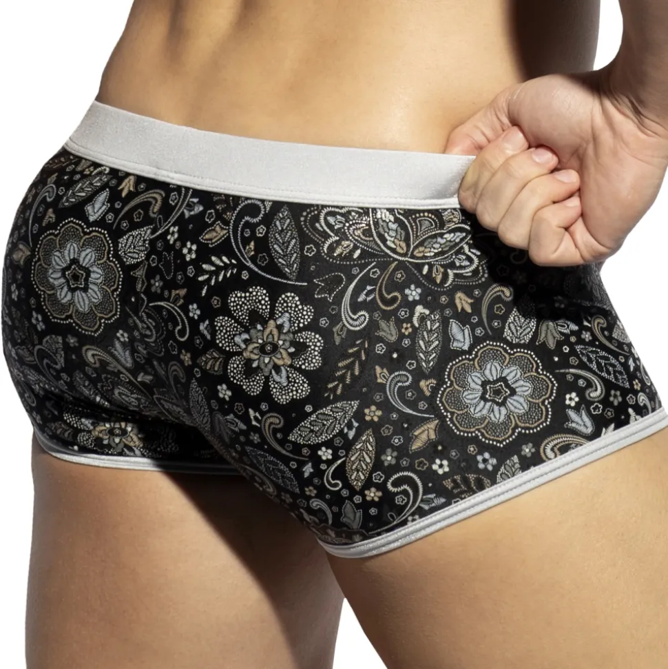 Boxer Court Arabic Noir - Argent