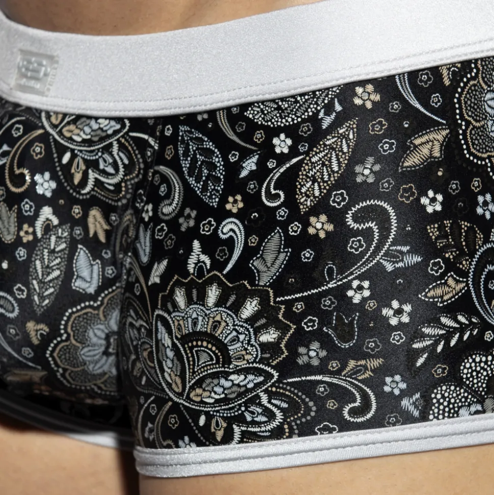Boxer Court Arabic Noir - Argent
