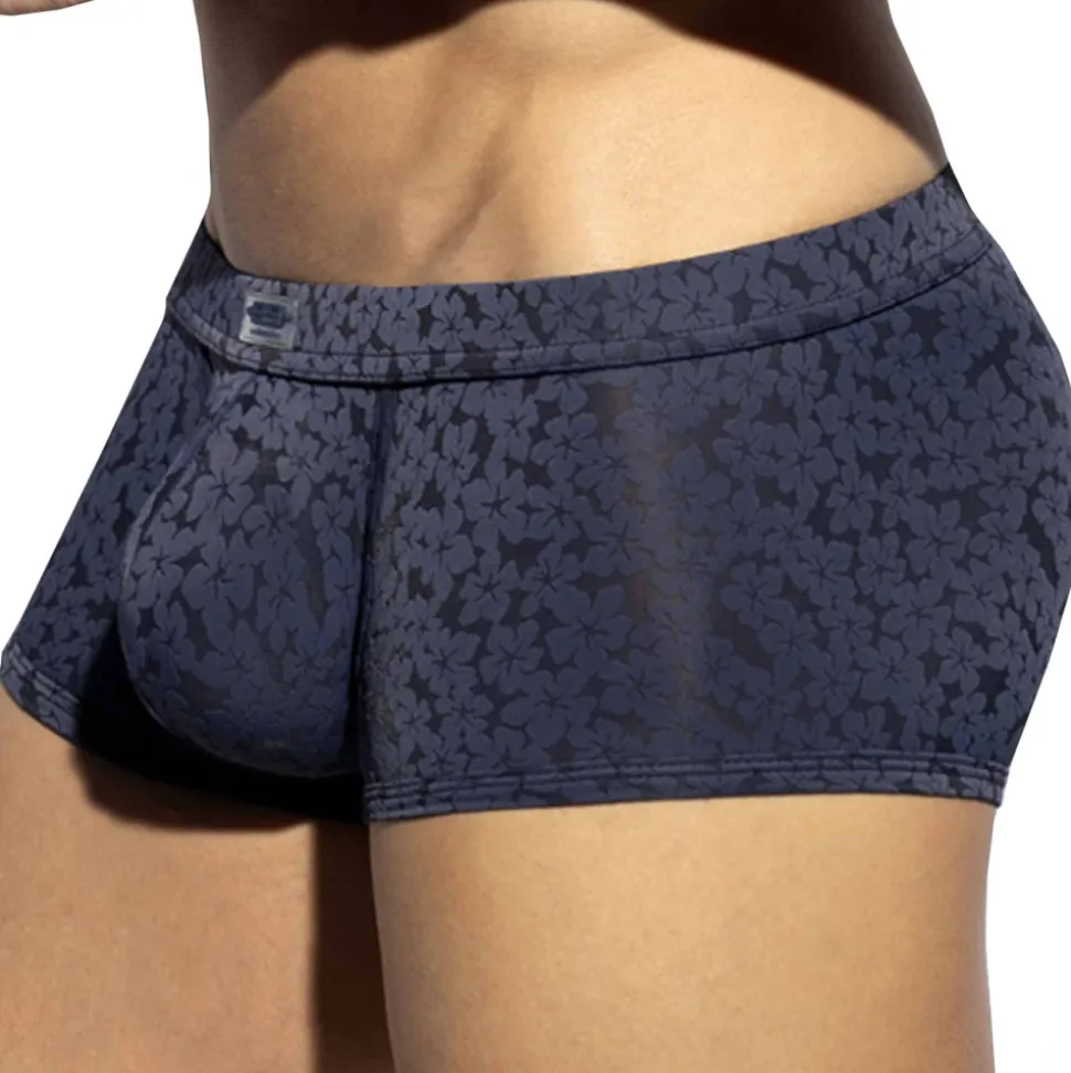Boxer Court Daisy Flower Bleu Marine