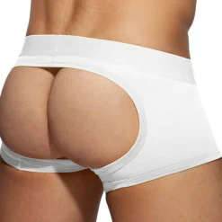 Boxer Court Empty Bottom Fetish Blanc