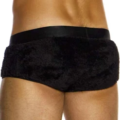 Boxer Court Fourrure Noir