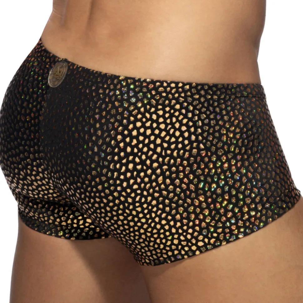 Boxer Court Gold Stones Noir