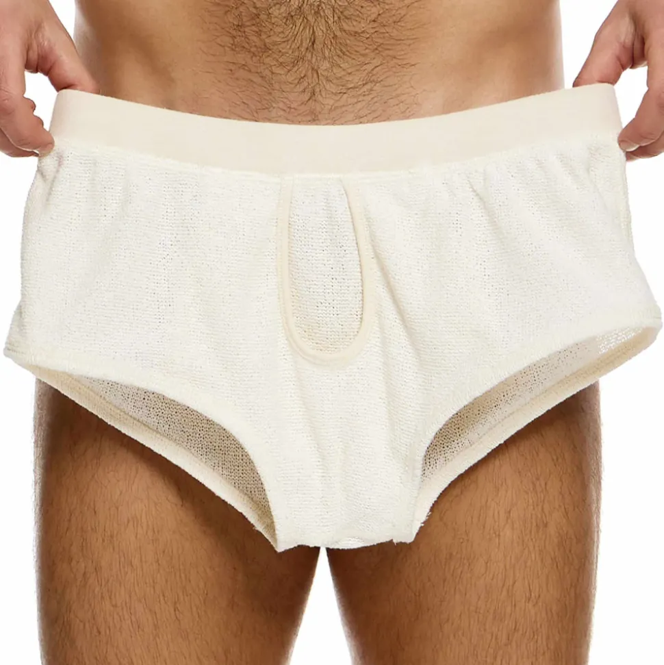 Boxer Court Plain Knit Beige