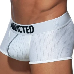 Boxer Court Push Up Mesh Blanc