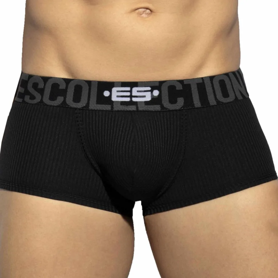 Boxer Court Recycled Rib Noir