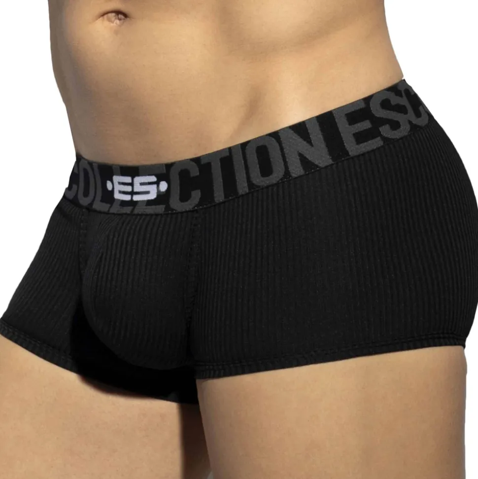 Boxer Court Recycled Rib Noir