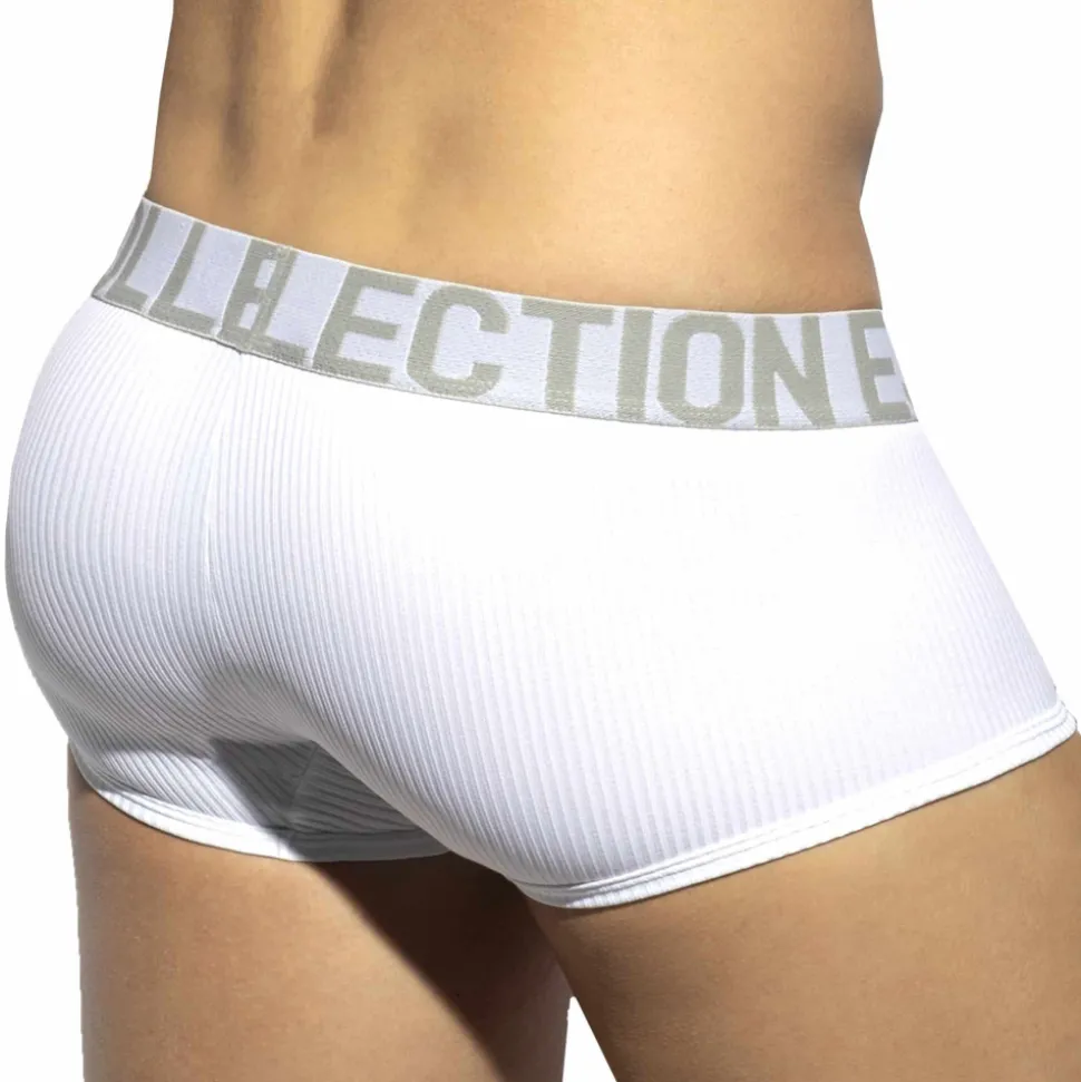 Boxer Court Recycled Rib Blanc