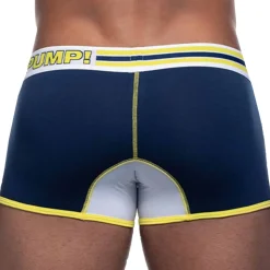 Boxer Court Sportboy Recharge Bleu Marine - Jaune