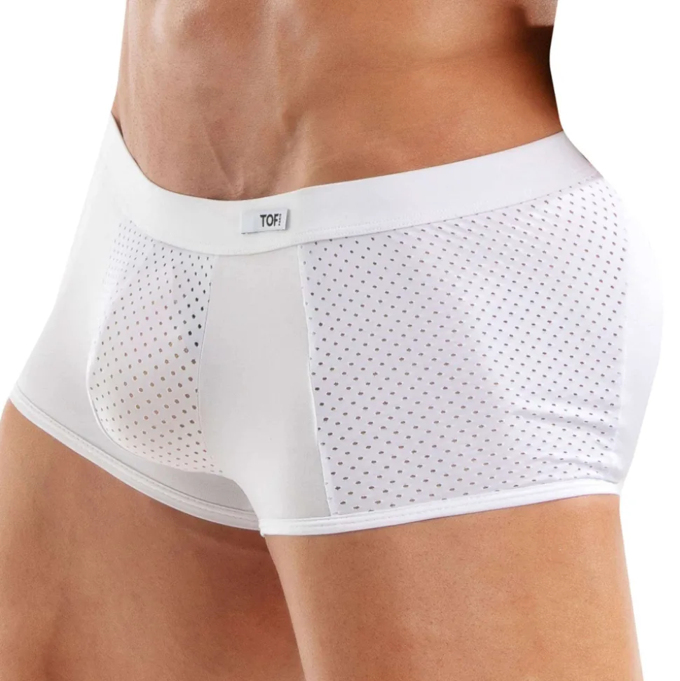 Boxer Court Tentation Microfibre Blanc