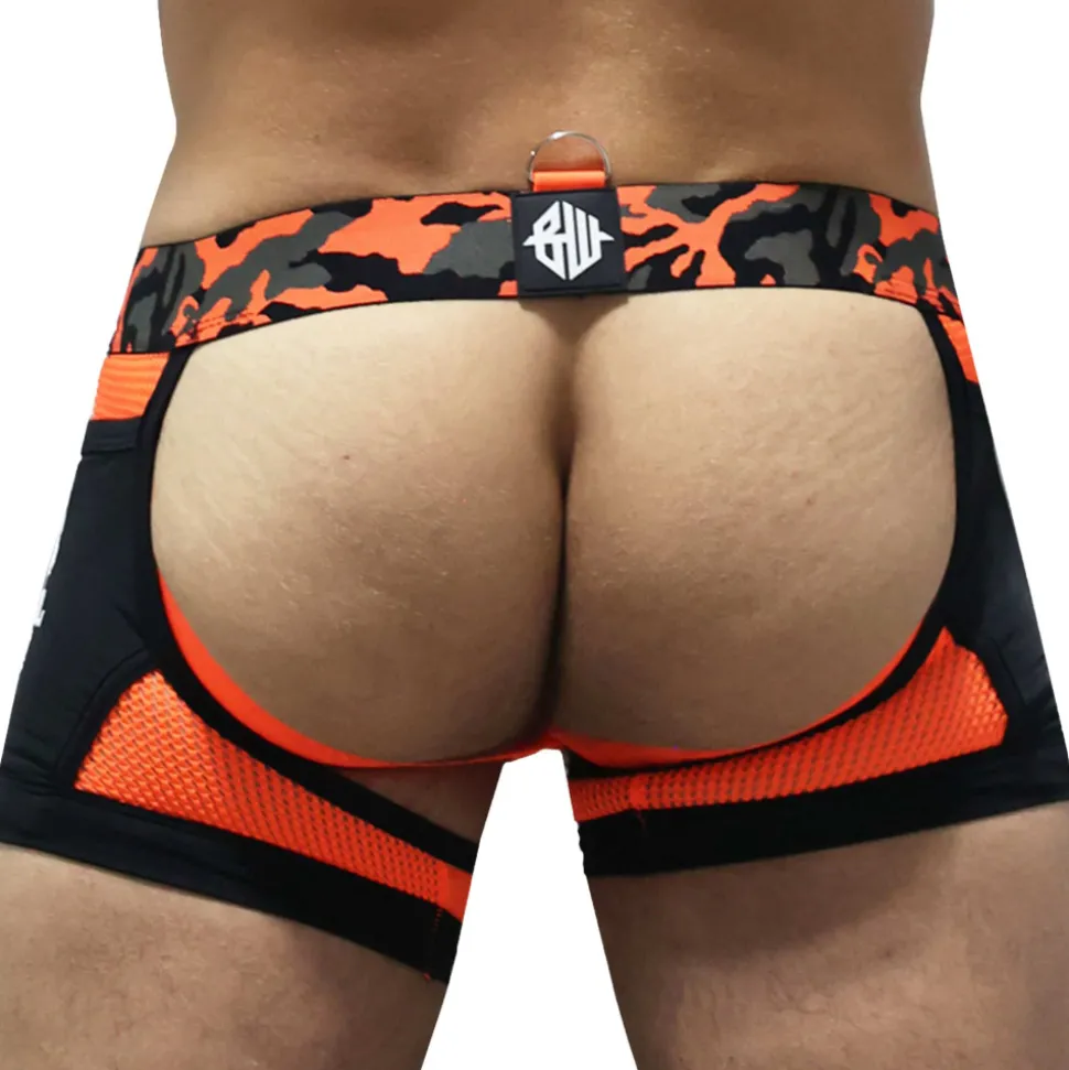 Boxer Jock Chock Neo Camo Orange Fluo