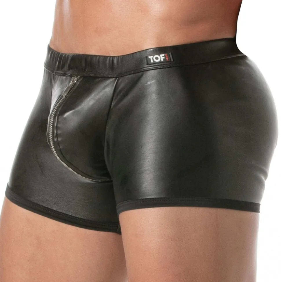 Boxer Kinky Zippé Push Up Noir