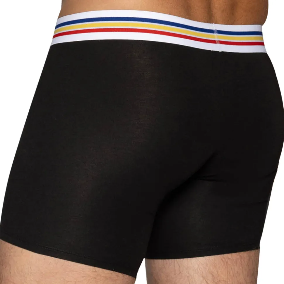 Boxer Long Coton Noir