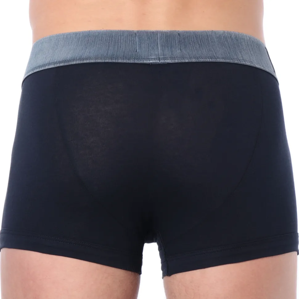 Boxer Megalogo Coton Bleu Marine