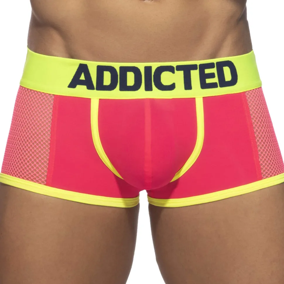 Boxer Neon Mesh Rose Fluo