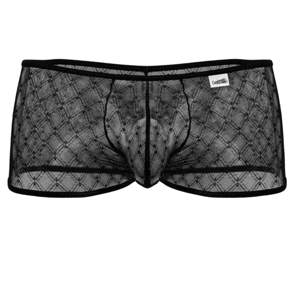 Boxer Résille Géométrique Noir
