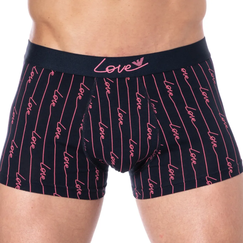 Boxer Saint-Valentin Imprimé Bleu Nuit