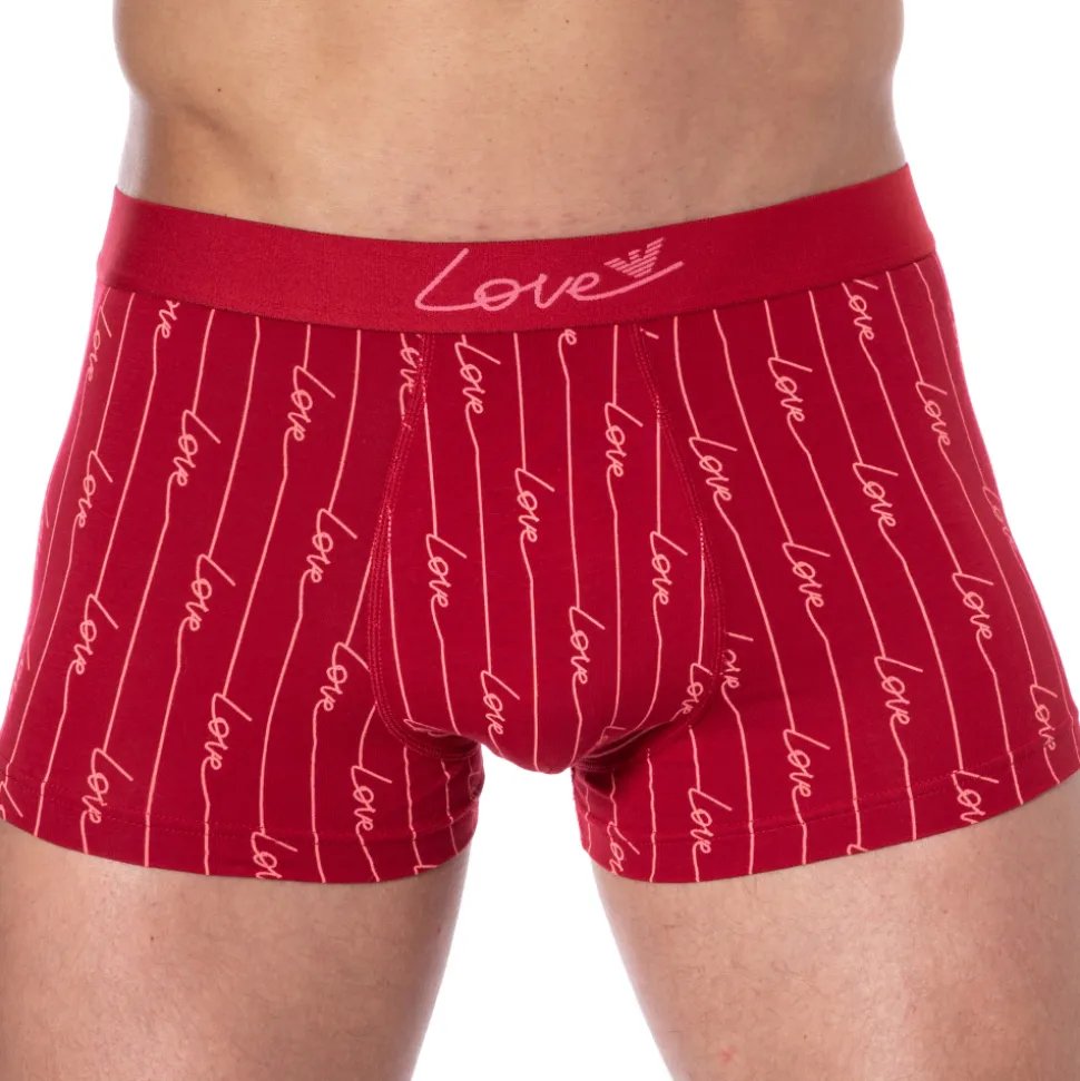 Boxer Saint-Valentin Imprimé Rouge