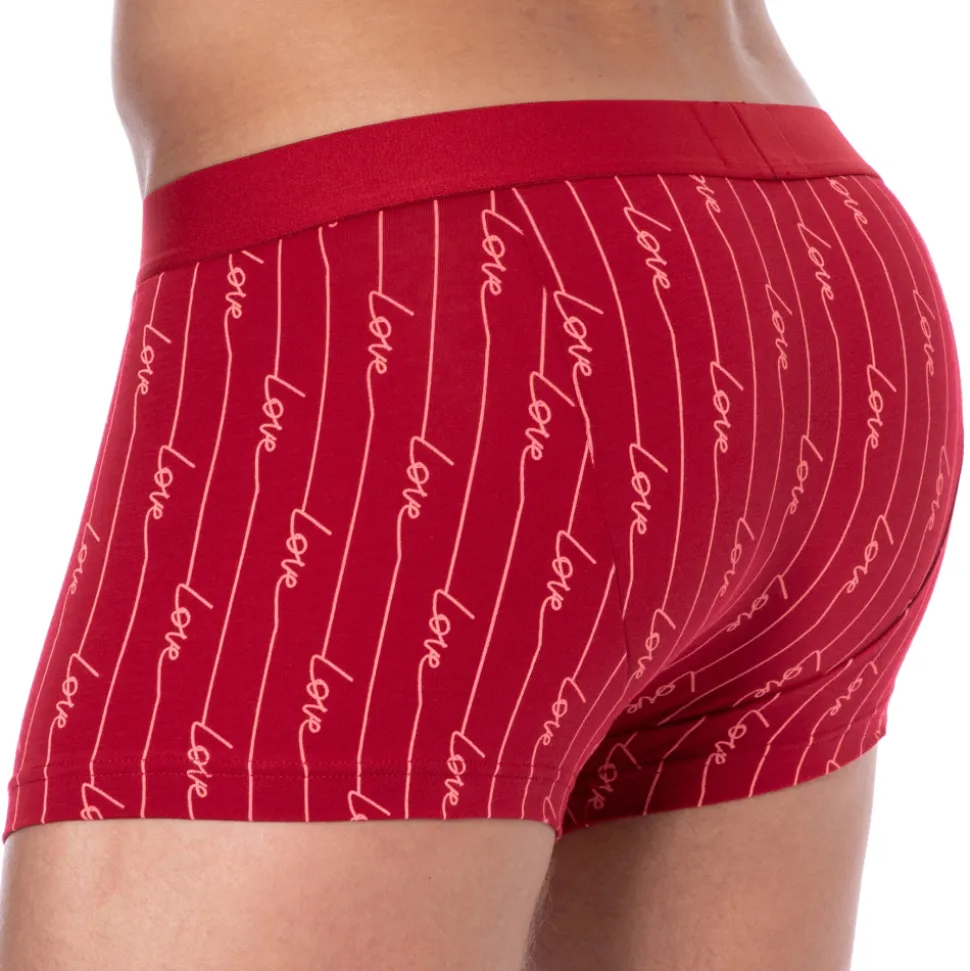 Boxer Saint-Valentin Imprimé Rouge