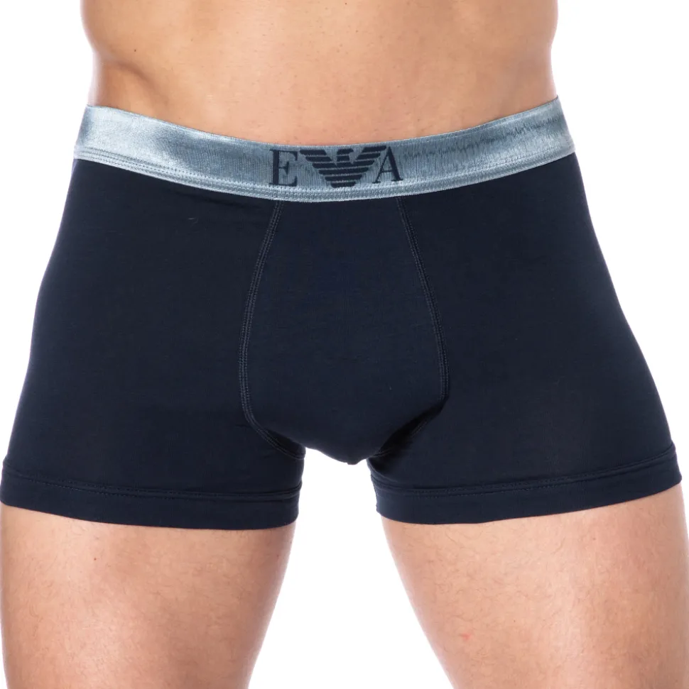 Boxer Shiny Logoband Marine