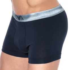 Boxer Shiny Logoband Marine