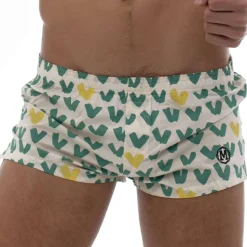 Caleçon Coton VIP Blanc - Vert