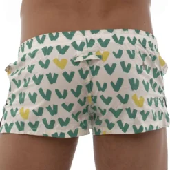 Caleçon Coton VIP Blanc - Vert