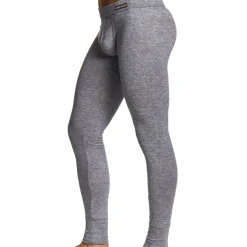 Caleçon Long Mohair Gris Chiné