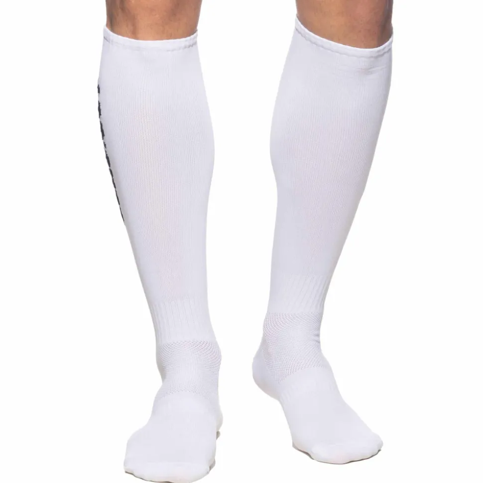 Chaussettes Hautes Fetish - Blanc - Noir