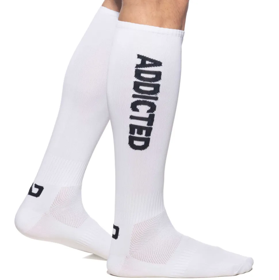 Chaussettes Hautes Fetish - Blanc - Noir