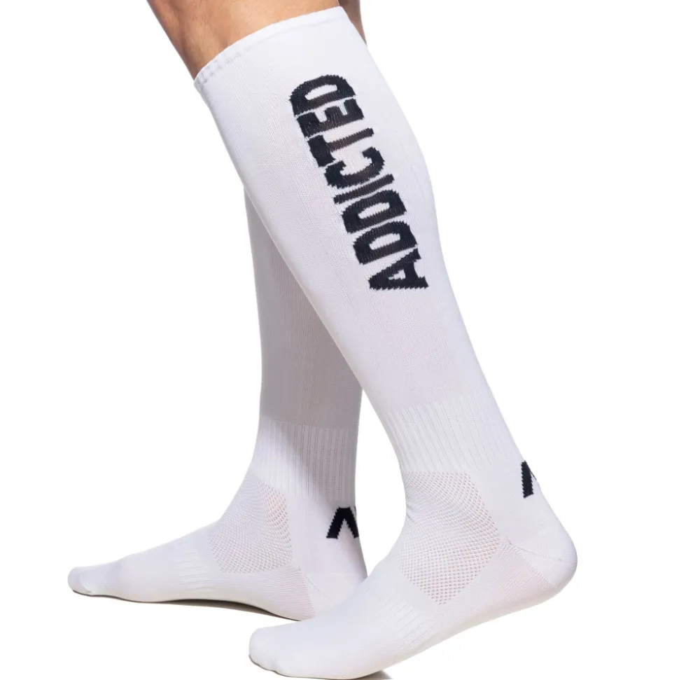 Chaussettes Hautes Fetish - Blanc - Noir