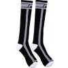 Chaussettes Montantes Fetish - Noir - Blanc
