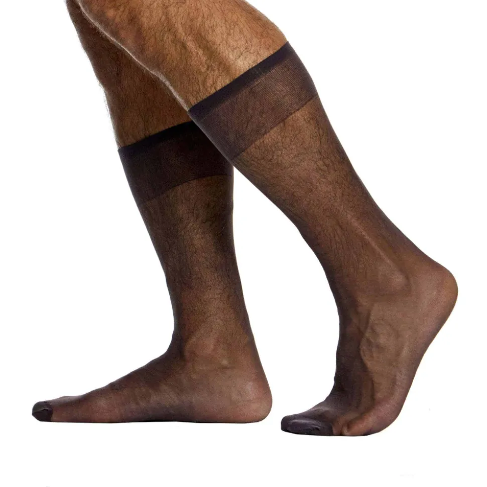 Chaussettes Transparentes Noires