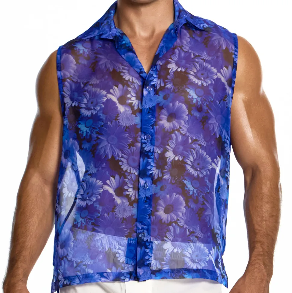 Chemise Daisies Bleue