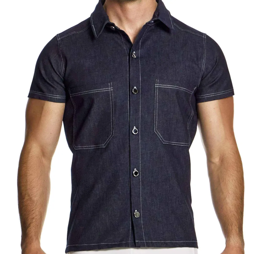 Chemisette Denim Bleue