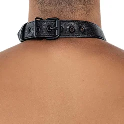 Collier-Harnais C-Ring BL4CK Noir