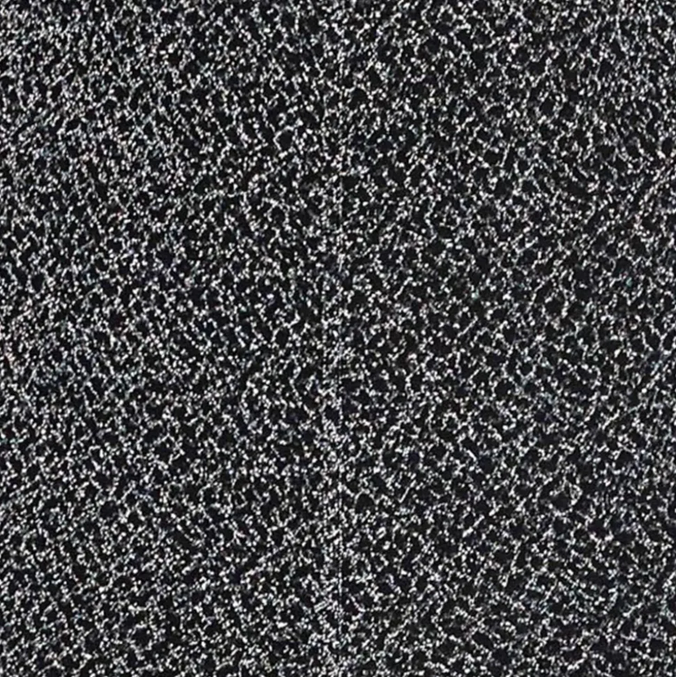 Crop Top Col Roulé Crackled Argenté