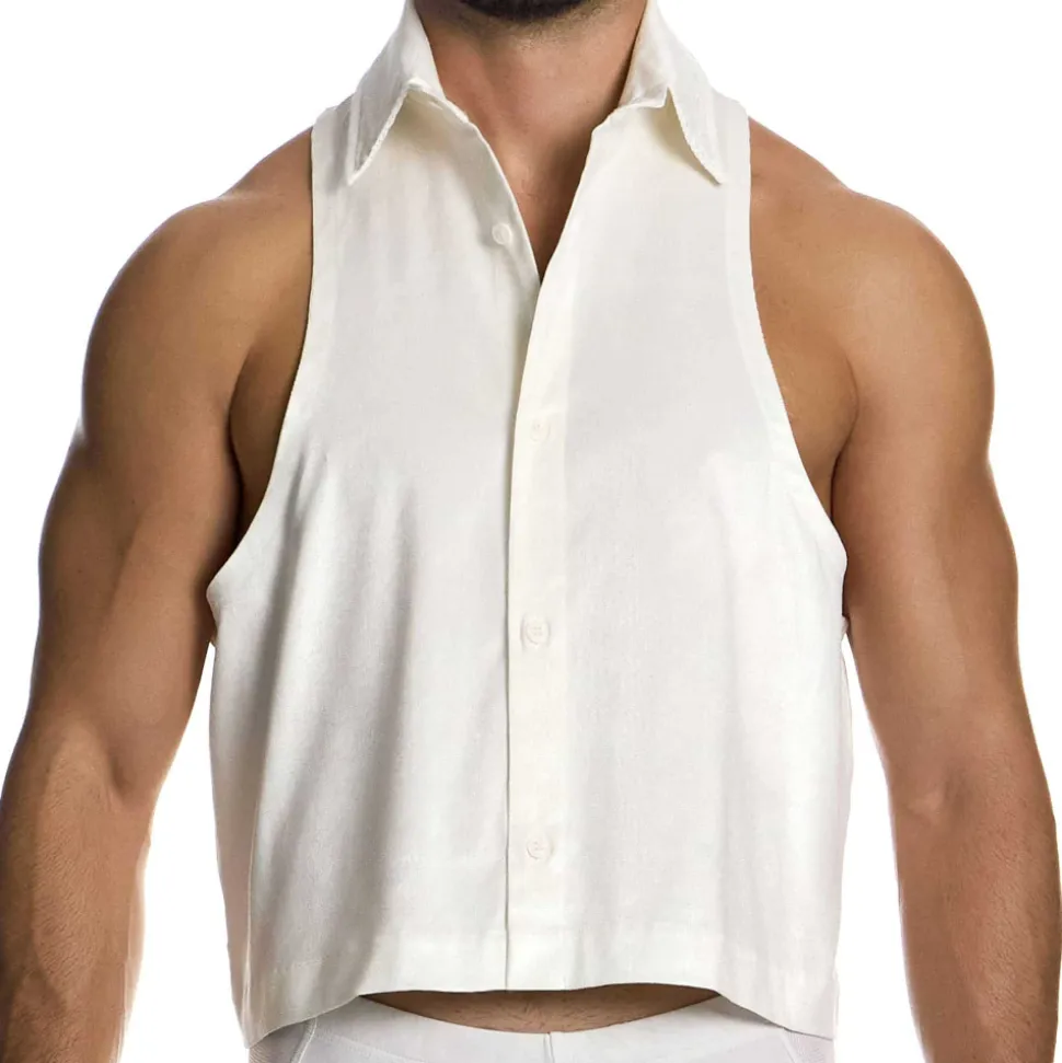 Crop Top Lacquer Blanc Cassé