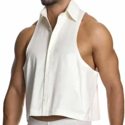 Crop Top Lacquer Blanc Cassé
